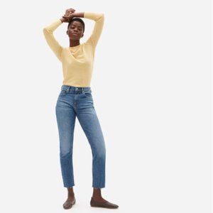 Everlane Straight Leg Raw Hem Jeans 26